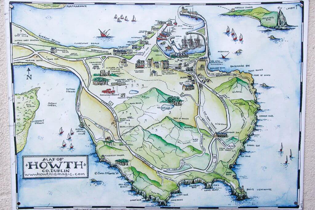 Howth, Ireland Map