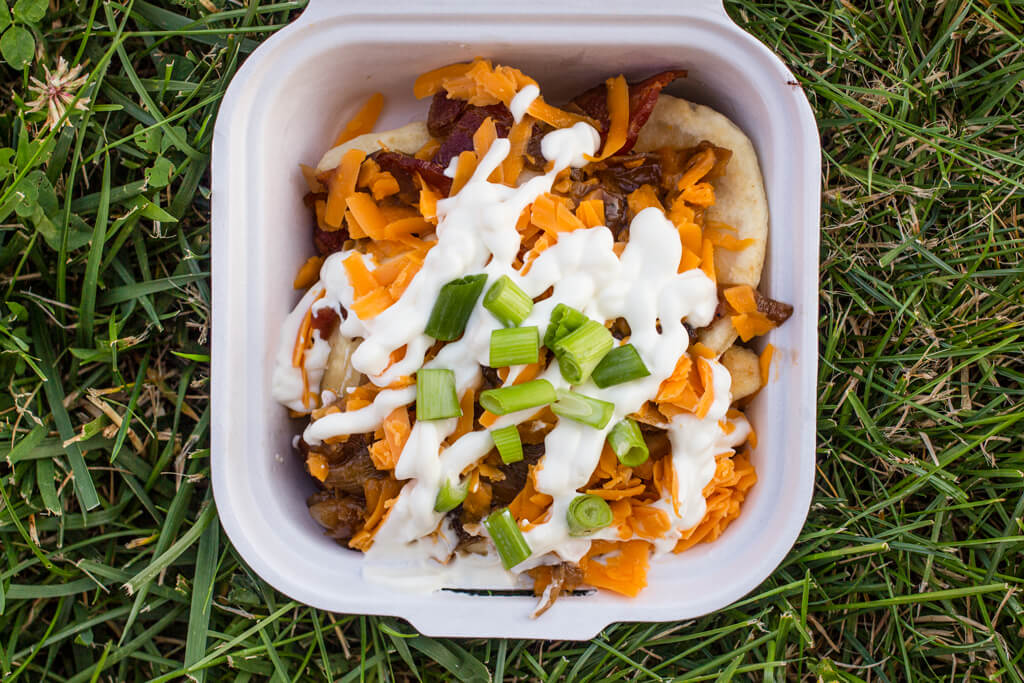 Pierogi Pigs Food Truck Delicious Loaded Pierogi Dish